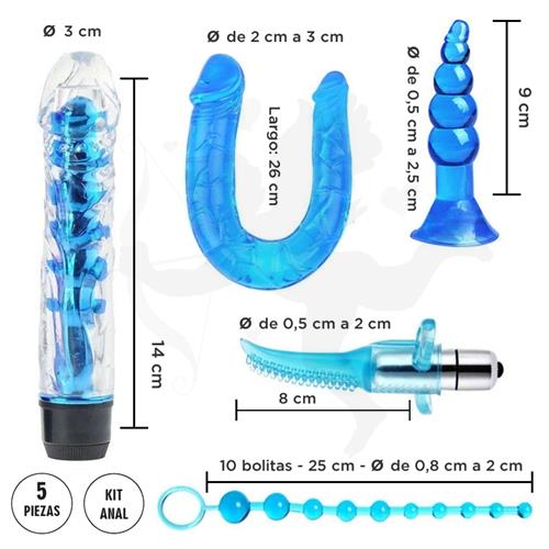 Octans : Kit Anal 5 Piezas Vibrador